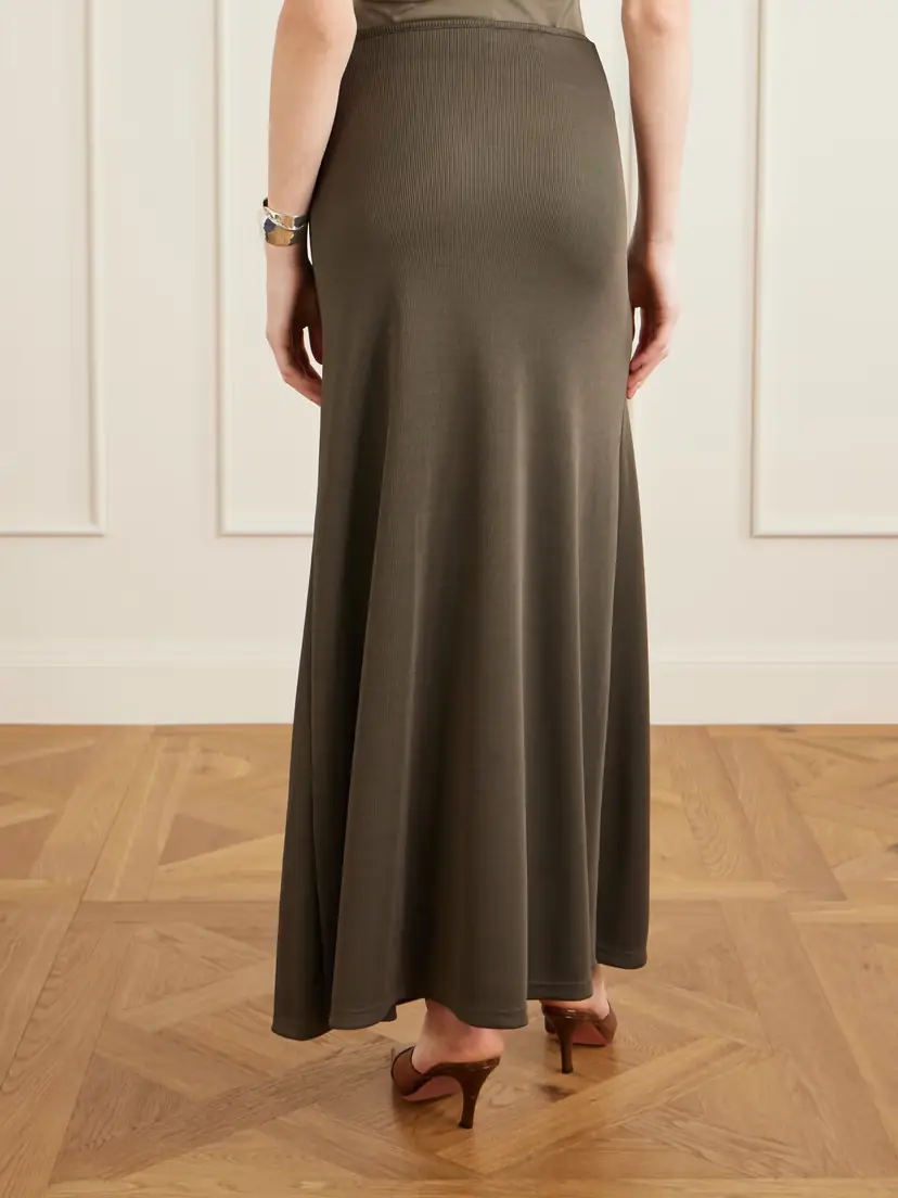 Christopher Esber Occhio Embellished Ribbed-jersey Maxi Skirt | Thumbnail 3 Christopher Esber Occhio Embellished Ribbed-jersey Maxi Skirt | Thumbnail 3
