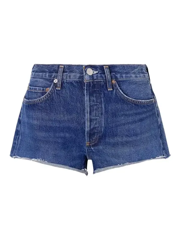 AGOLDE Parker Frayed Denim Short