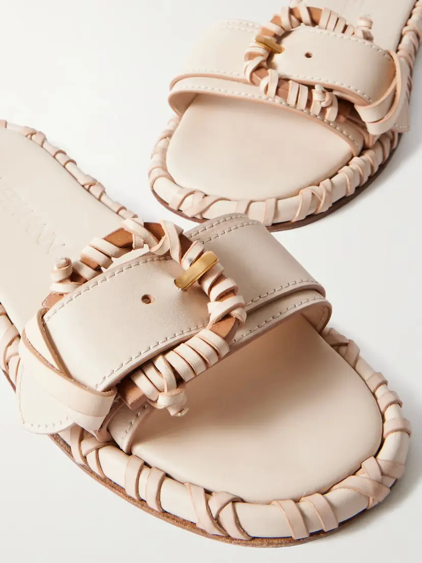 Zimmermann Alchemy Buckled Leather Slides | Thumbnail 4 Zimmermann Alchemy Buckled Leather Slides | Thumbnail 4