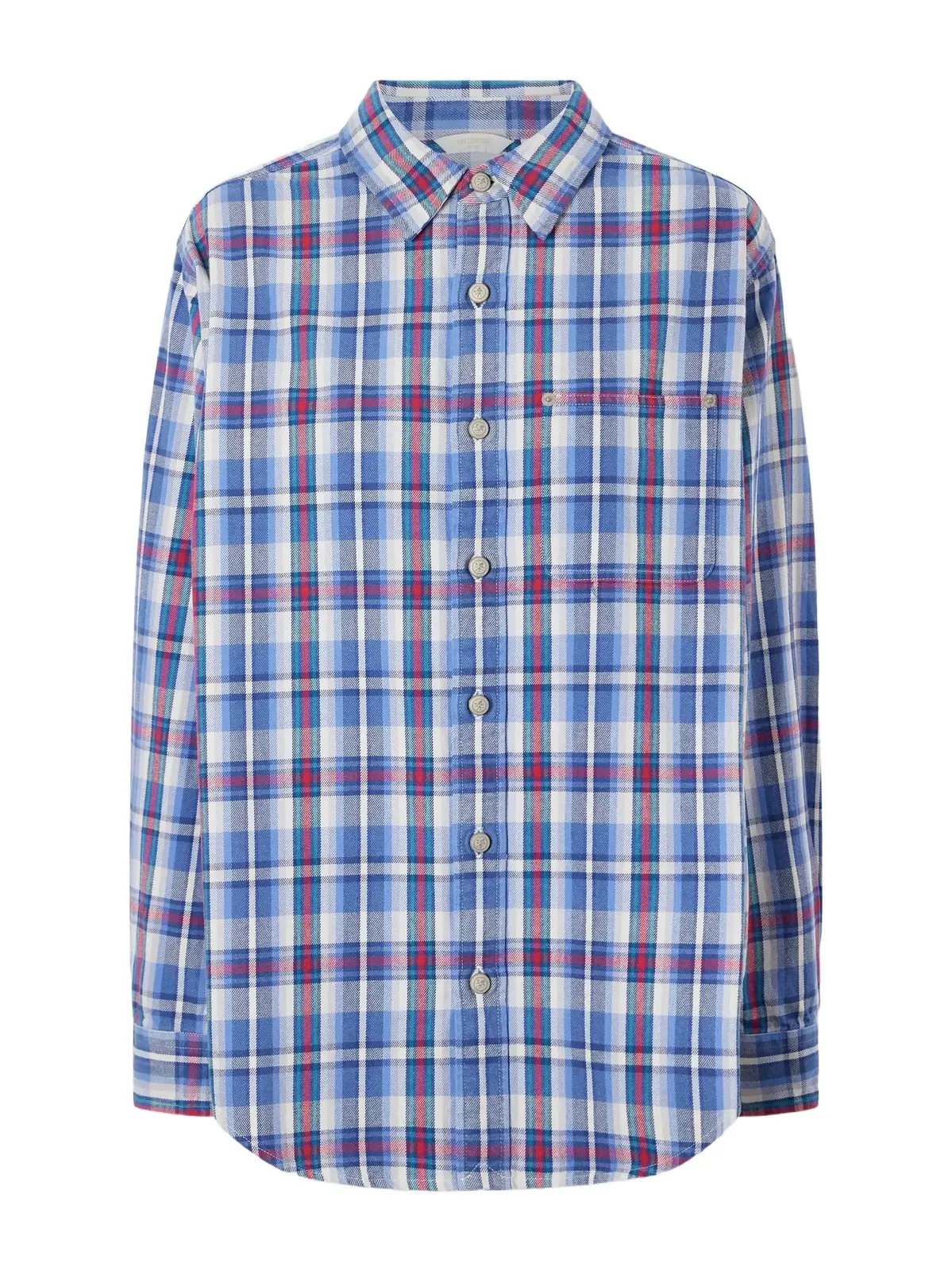Checked Plaid Cotton Workshirt Checked Plaid Cotton Workshirt