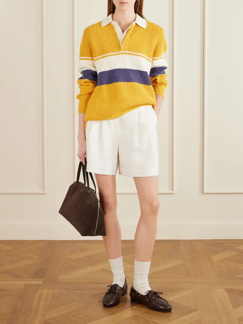 Aimé Leon Dore Striped Ribbed-knit Cotton Polo Shirt | Thumbnail 2 Aimé Leon Dore Striped Ribbed-knit Cotton Polo Shirt | Thumbnail 2