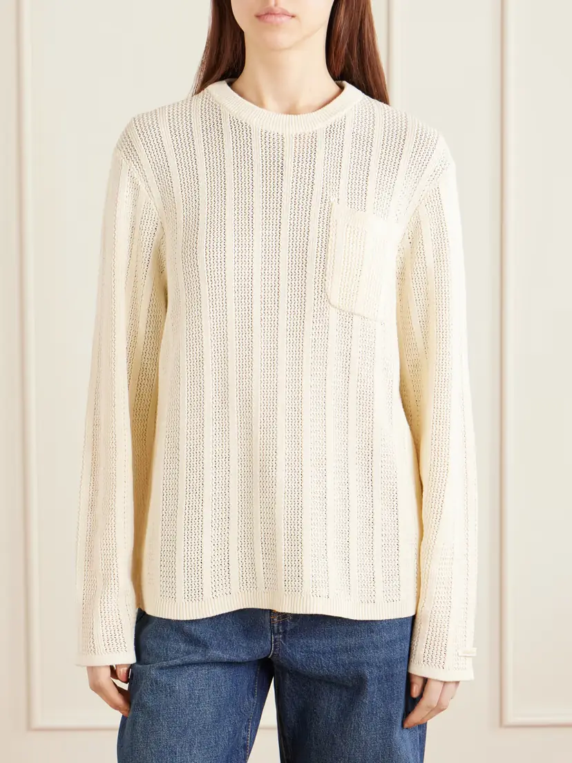Aimé Leon Dore Open-knit Cotton Sweater | Thumbnail 3 Aimé Leon Dore Open-knit Cotton Sweater | Thumbnail 3