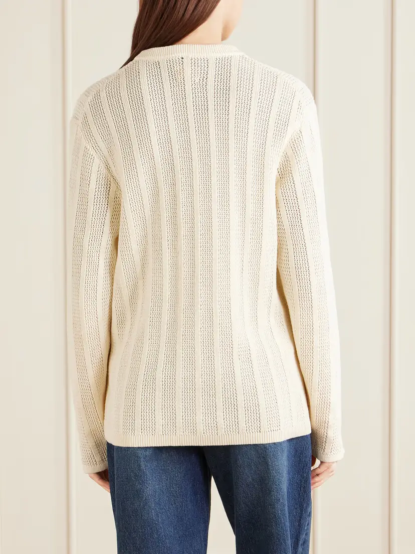 Aimé Leon Dore Open-knit Cotton Sweater | Thumbnail 4 Aimé Leon Dore Open-knit Cotton Sweater | Thumbnail 4