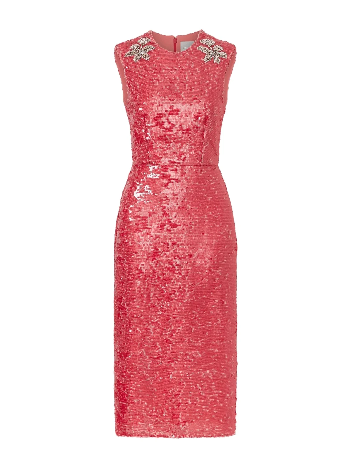 Erdem Crystal-embellished Sequined Satin Midi Dress