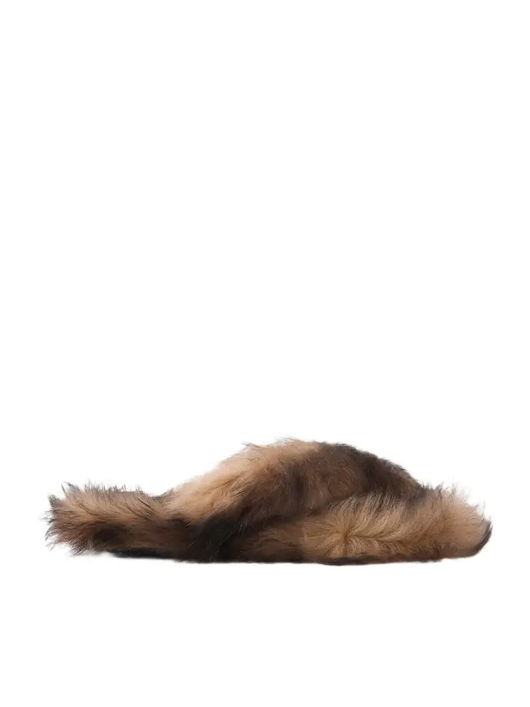 Dolce & Gabbana Shearling Slides | Image 1 Dolce & Gabbana Shearling Slides | Image 1