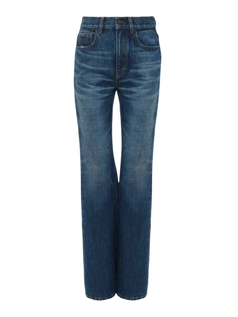 High-Rise Straight Jeans