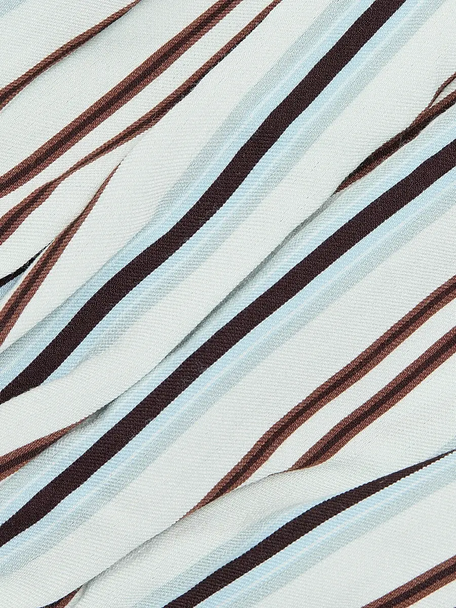 A.L.C. Women's Mia Striped Self-Belt Minidress - Ice Mint Ganache | Thumbnail 7 A.L.C. Women's Mia Striped Self-Belt Minidress - Ice Mint Ganache | Thumbnail 7