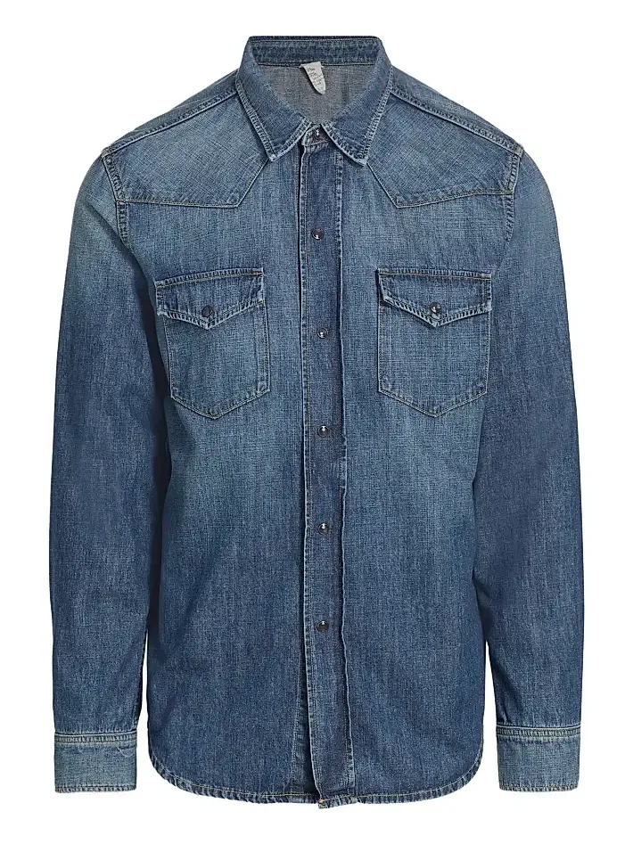 Men's Travis Denim Long-Sleeve Shirt