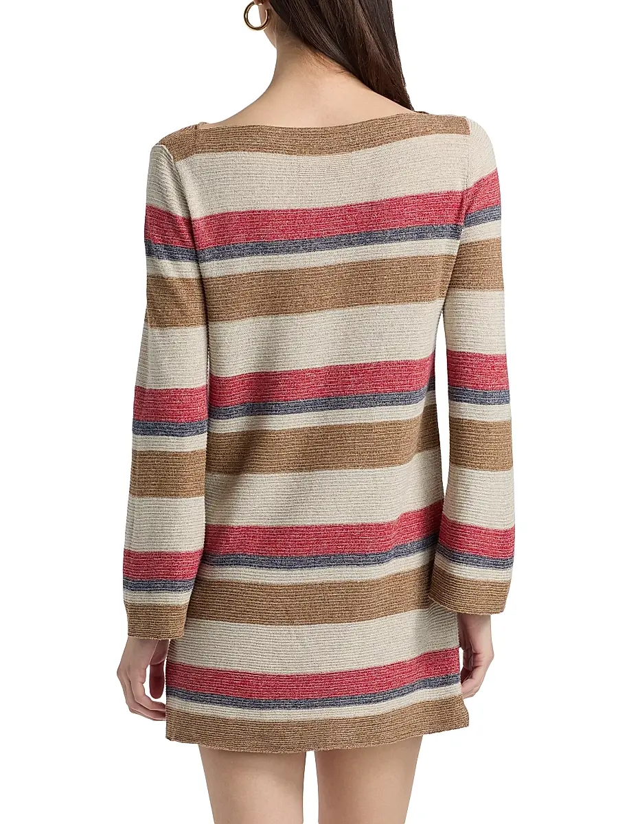 Guest In Residence Women's Bayside Striped Linen-Silk Minidress | Thumbnail 5 Guest In Residence Women's Bayside Striped Linen-Silk Minidress | Thumbnail 5