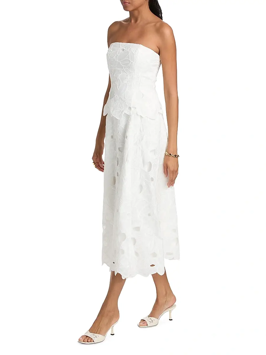 As It May Women's Isla Strapless Lace Midi-Dress | Thumbnail 2 As It May Women's Isla Strapless Lace Midi-Dress | Thumbnail 2