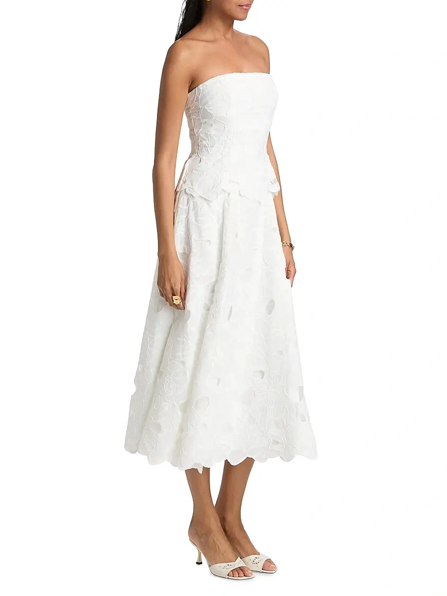 As It May Women's Isla Strapless Lace Midi-Dress | Thumbnail 4 As It May Women's Isla Strapless Lace Midi-Dress | Thumbnail 4