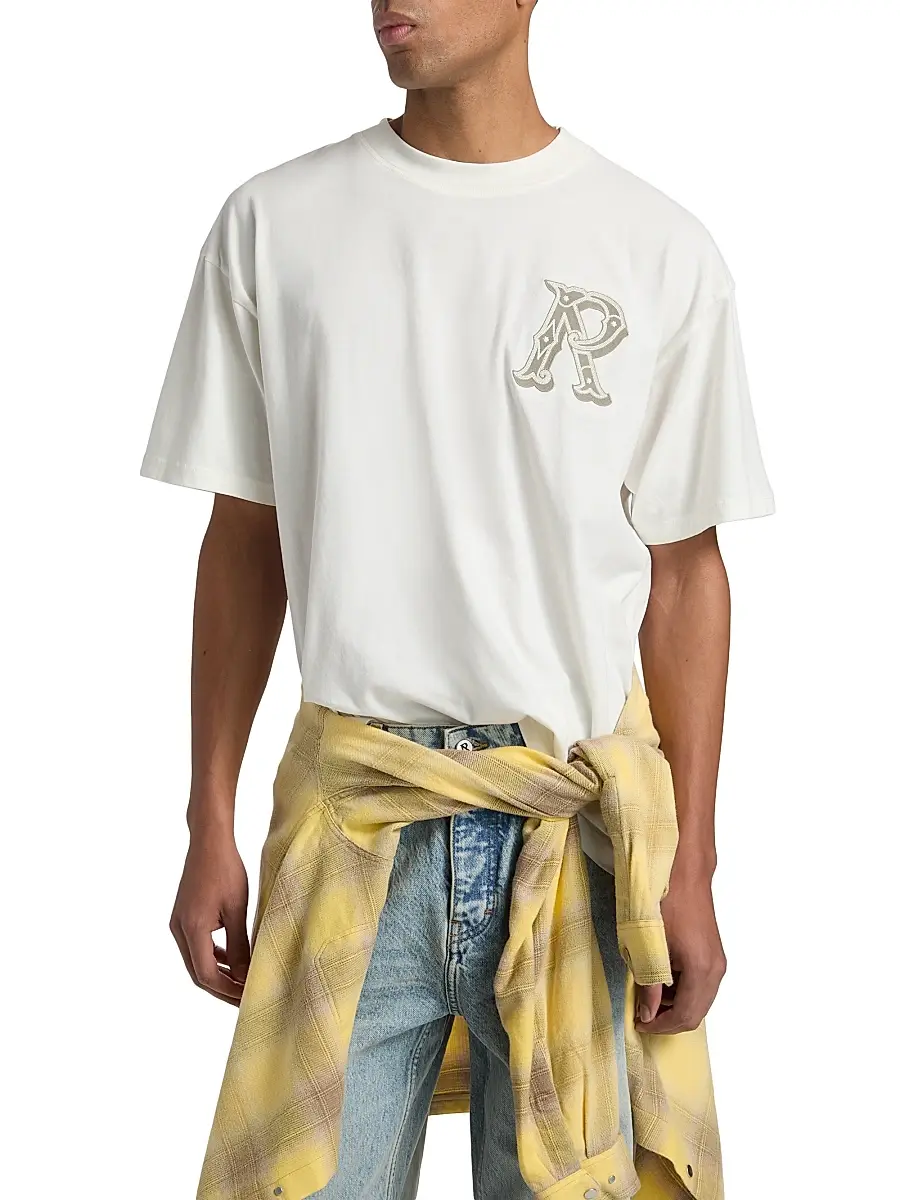 Represent Men's Western Initial Cotton T-Shirt | Thumbnail 3 Represent Men's Western Initial Cotton T-Shirt | Thumbnail 3