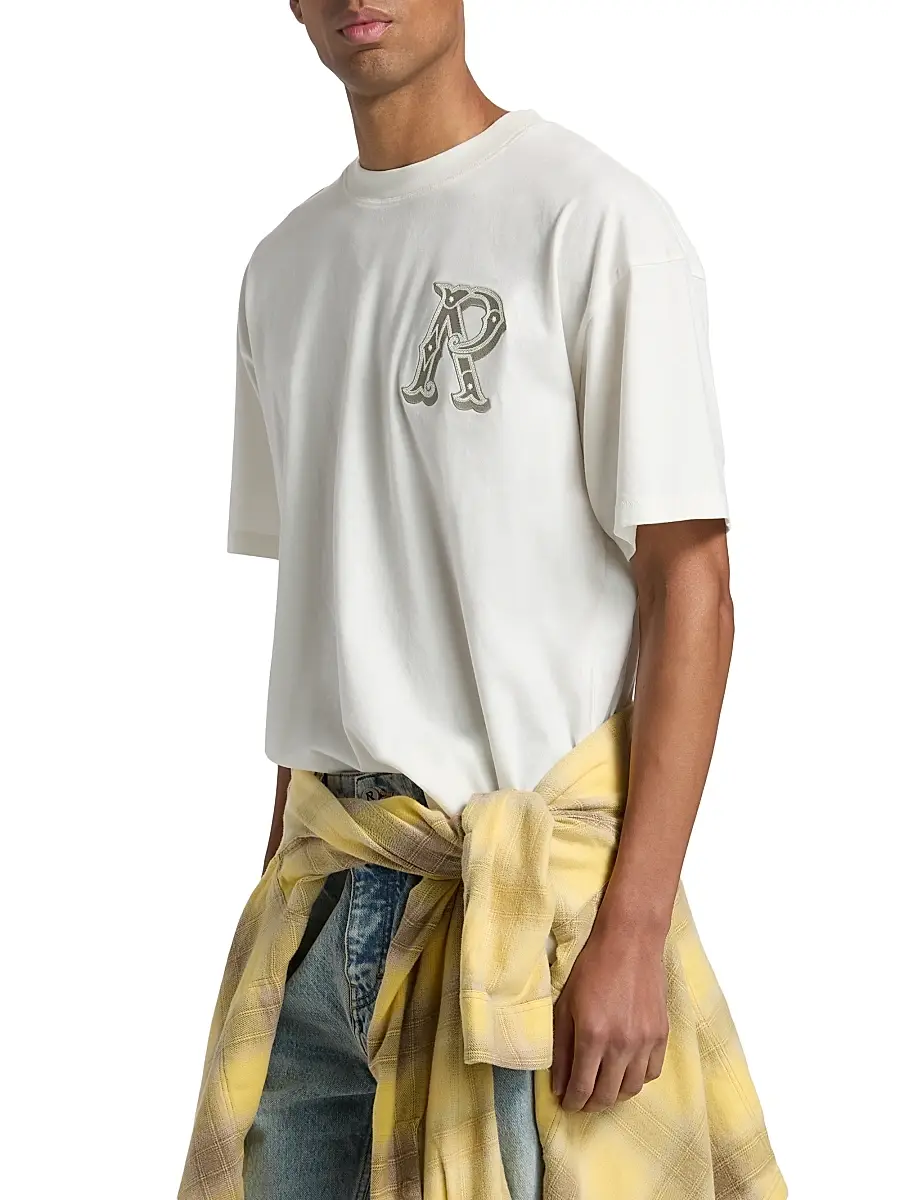 Represent Men's Western Initial Cotton T-Shirt | Thumbnail 4 Represent Men's Western Initial Cotton T-Shirt | Thumbnail 4