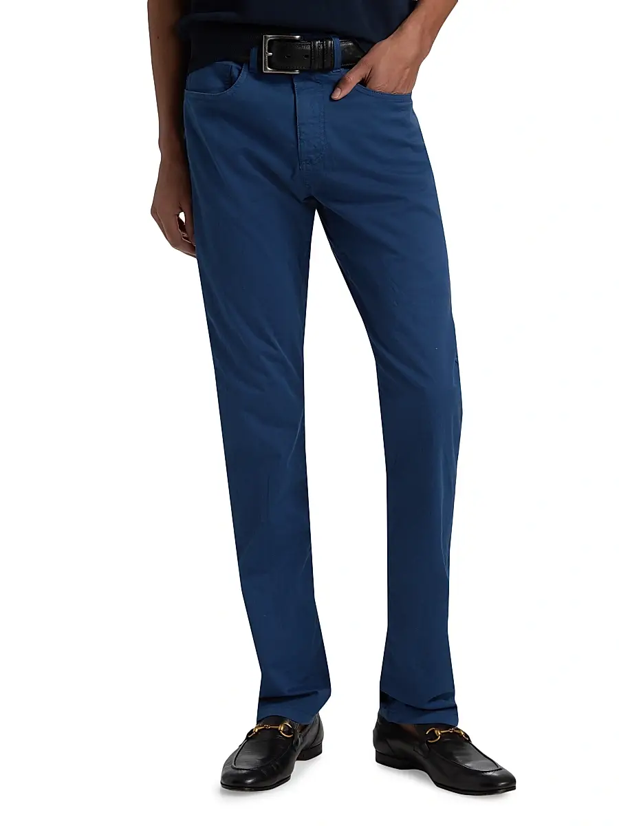 Canali Men's Stretch Cotton 5-Pocket Jeans | Thumbnail 3 Canali Men's Stretch Cotton 5-Pocket Jeans | Thumbnail 3