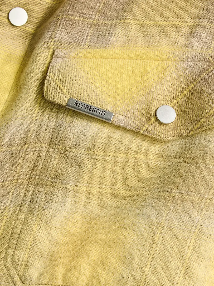 Represent Men's Vintage Cotton Flannel Shirt | Thumbnail 7 Represent Men's Vintage Cotton Flannel Shirt | Thumbnail 7