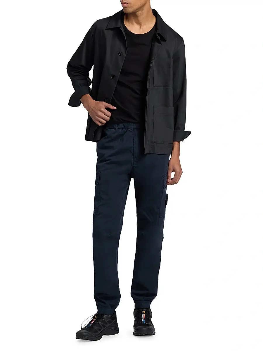 Stone Island Men's Stretch Cotton Cargo Pants | Thumbnail 2 Stone Island Men's Stretch Cotton Cargo Pants | Thumbnail 2