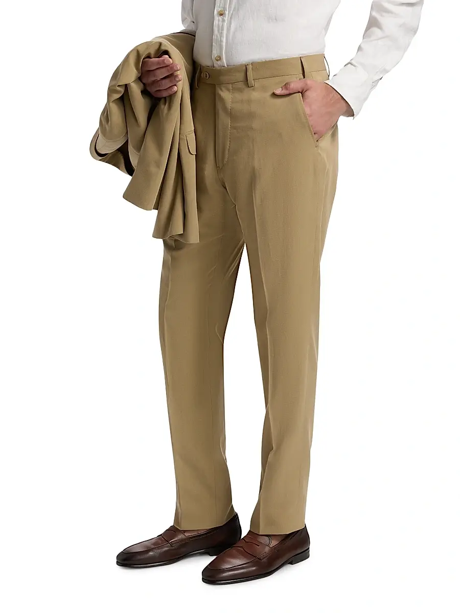 Emporio Armani Men's Slim-Straight Trousers | Thumbnail 4 Emporio Armani Men's Slim-Straight Trousers | Thumbnail 4