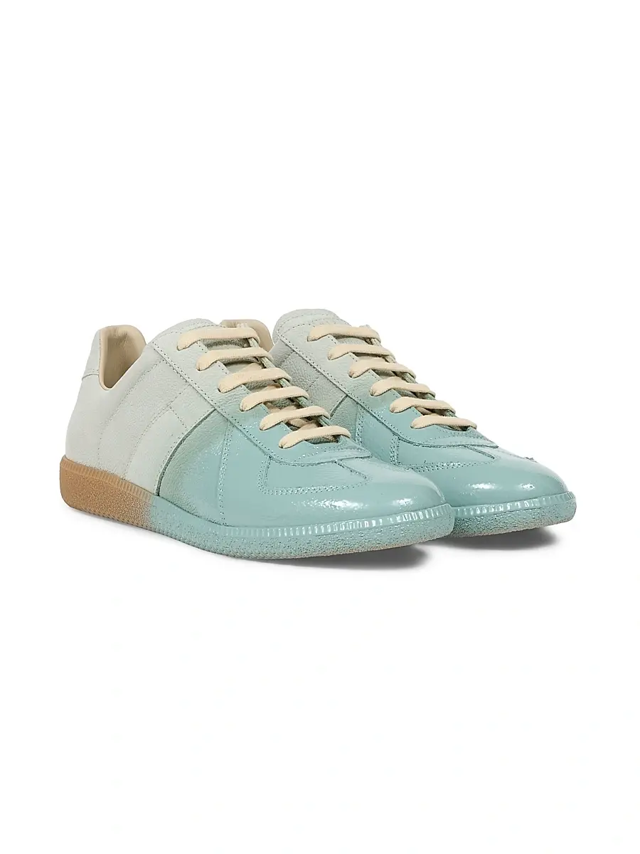 Maison Margiela Men's Men's Replica Leather Low-Top Sneakers | Thumbnail 2 Maison Margiela Men's Men's Replica Leather Low-Top Sneakers | Thumbnail 2