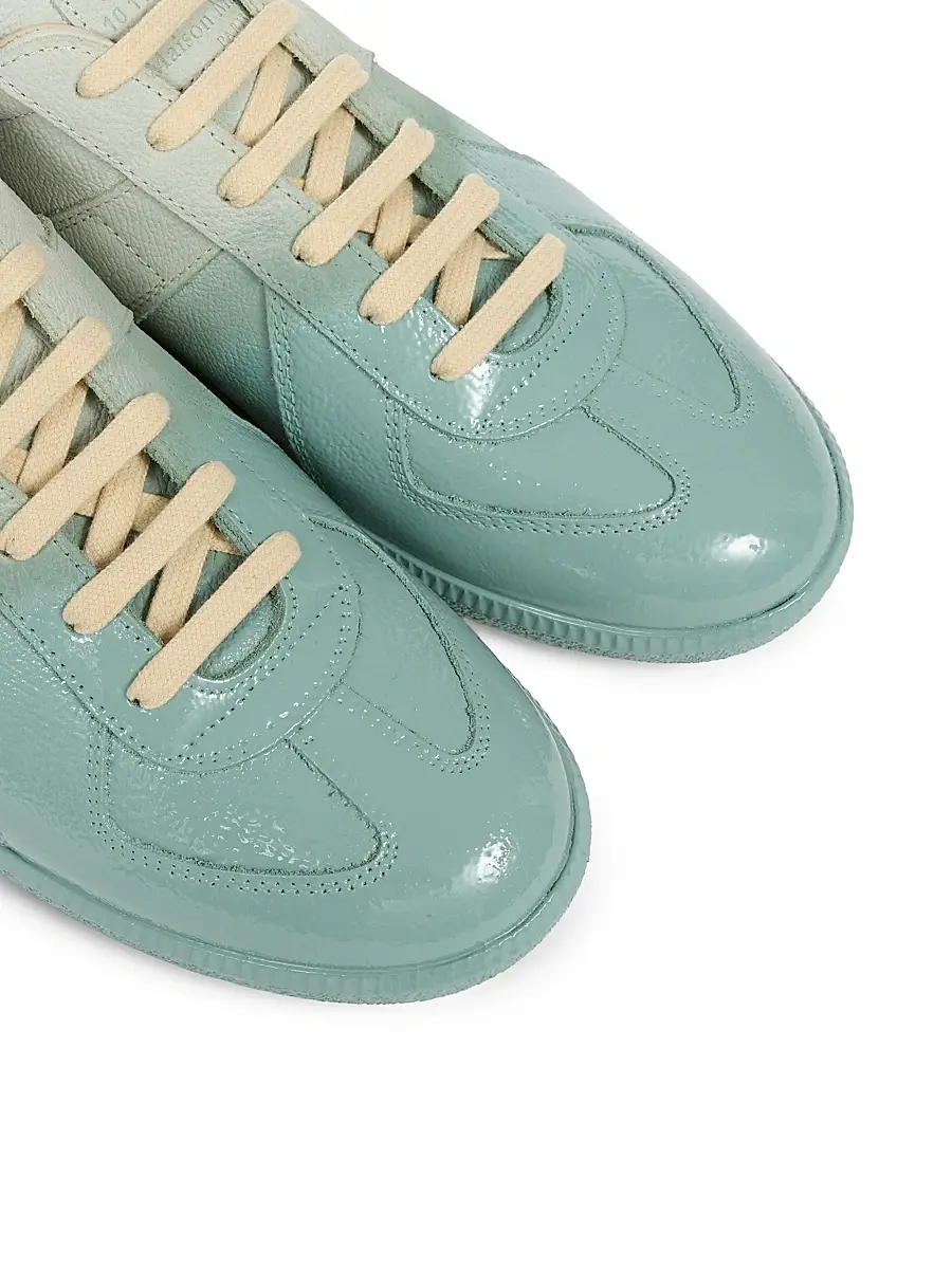 Maison Margiela Men's Men's Replica Leather Low-Top Sneakers | Thumbnail 4 Maison Margiela Men's Men's Replica Leather Low-Top Sneakers | Thumbnail 4