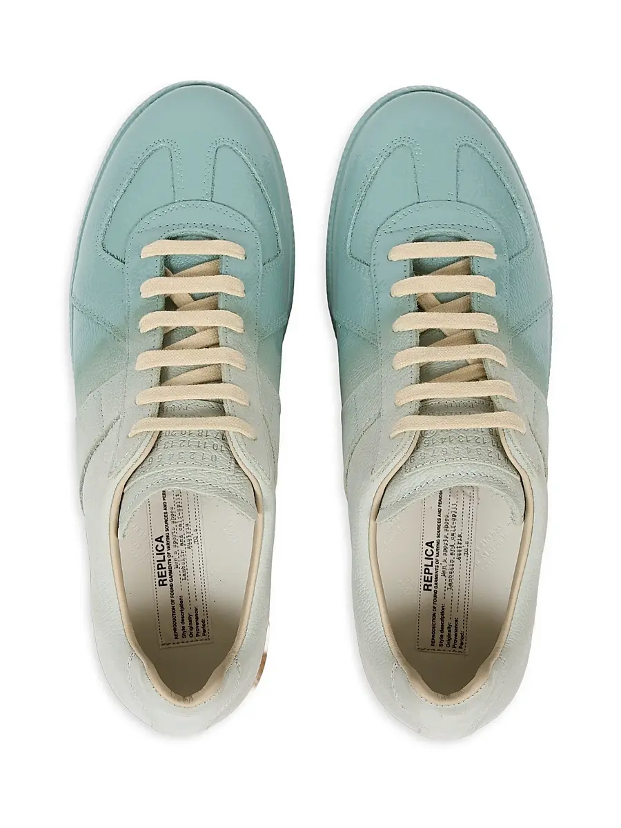 Maison Margiela Men's Men's Replica Leather Low-Top Sneakers | Thumbnail 5 Maison Margiela Men's Men's Replica Leather Low-Top Sneakers | Thumbnail 5