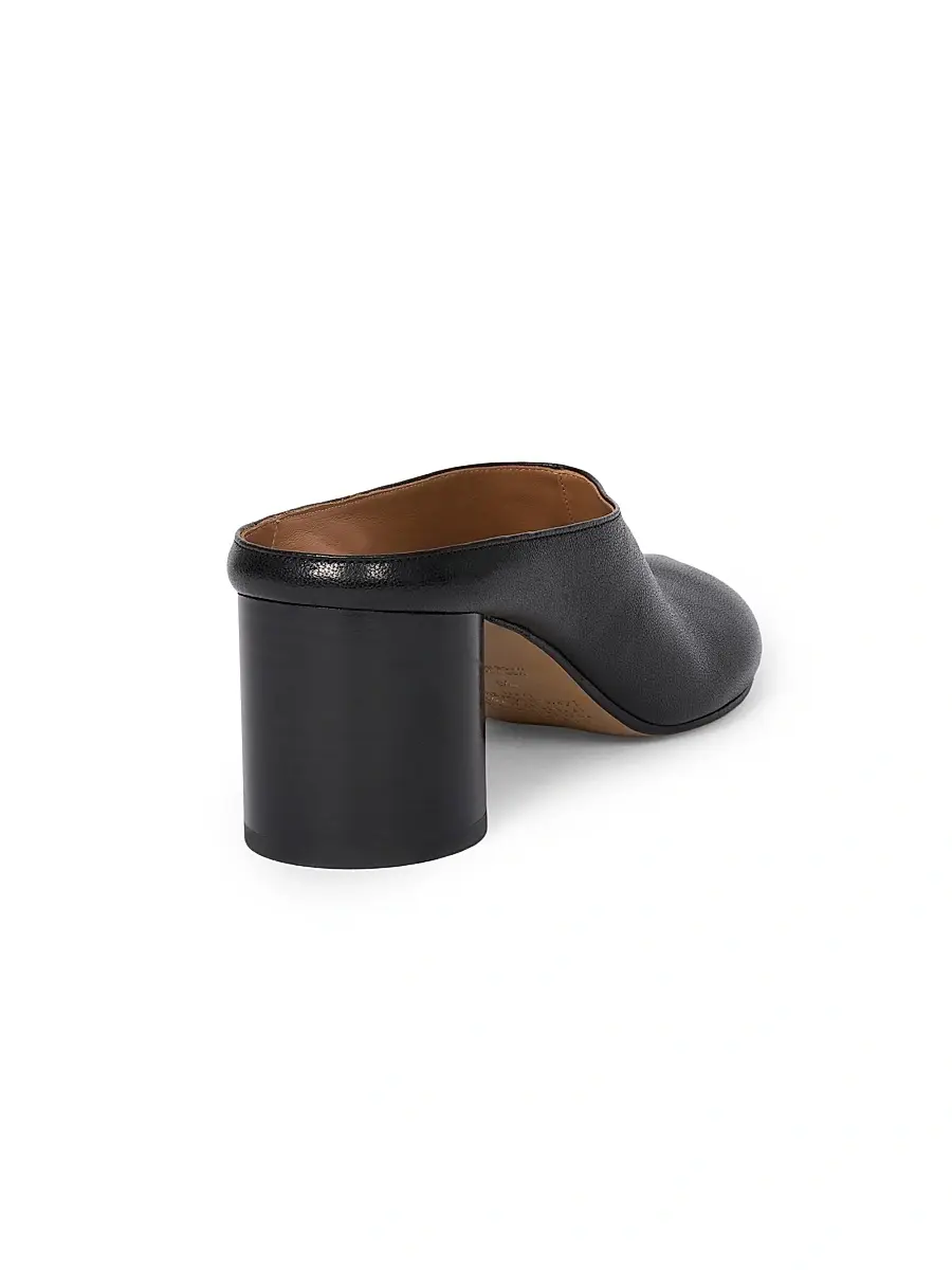 Maison Margiela Women's Tabi 60MM Leather Mules | Thumbnail 3 Maison Margiela Women's Tabi 60MM Leather Mules | Thumbnail 3