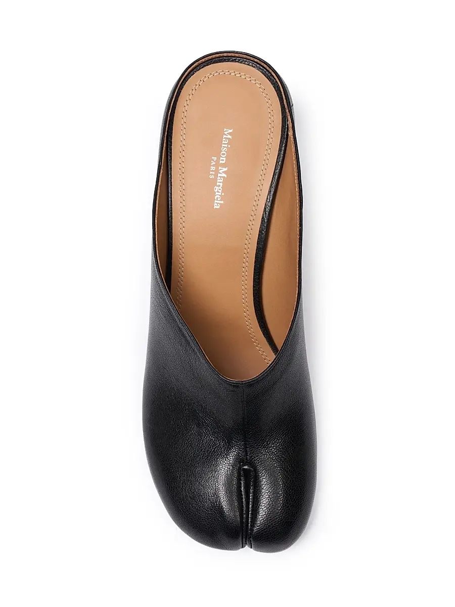 Maison Margiela Women's Tabi 60MM Leather Mules | Thumbnail 4 Maison Margiela Women's Tabi 60MM Leather Mules | Thumbnail 4