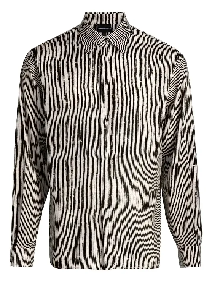 Men's Irregular Stripe Sport Shirt Men's Irregular Stripe Sport Shirt