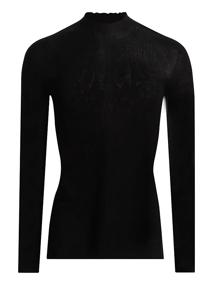 Men's Rib-Knit Wool Sweater