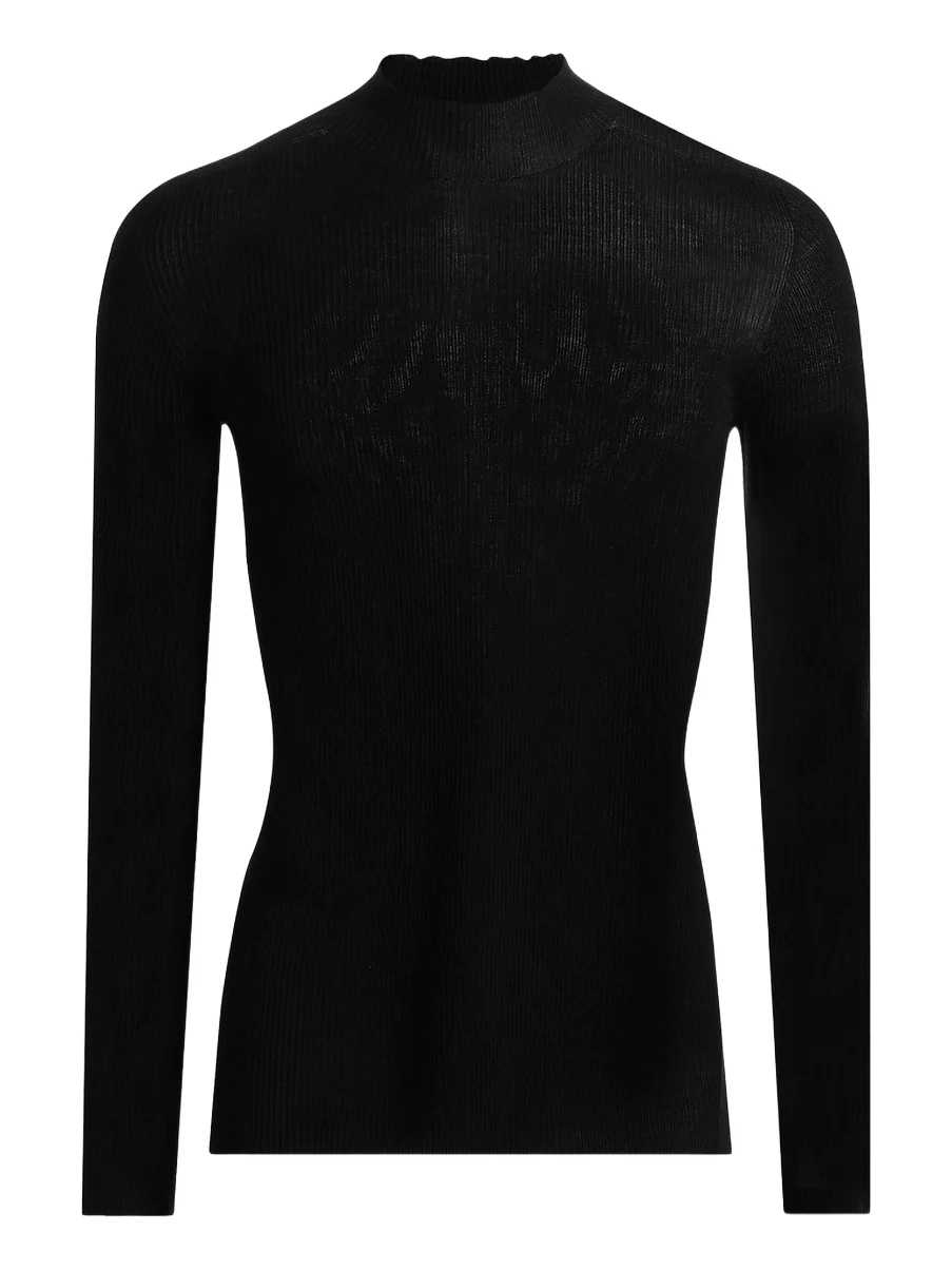 Men's Rib-Knit Wool Sweater Men's Rib-Knit Wool Sweater