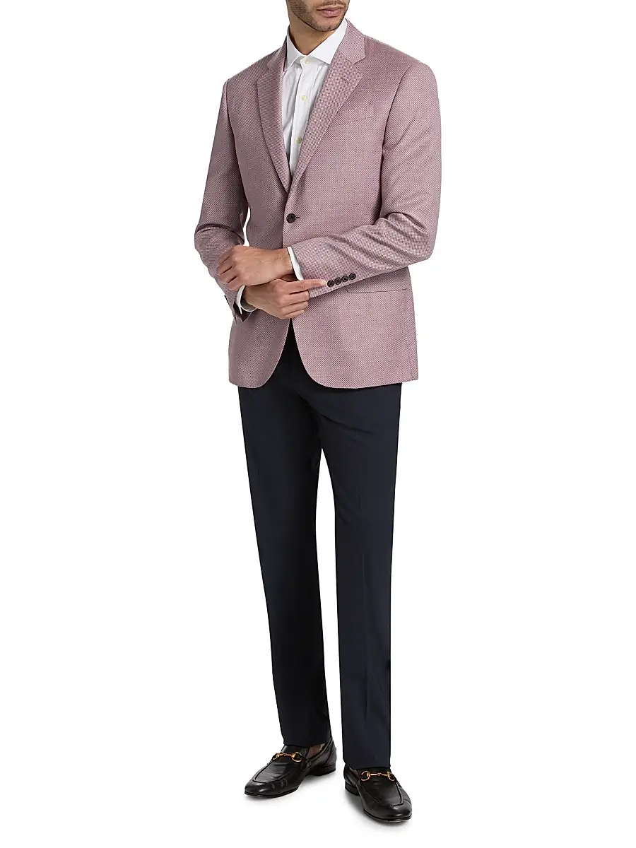 Emporio Armani Men's Micro Dot Jacket | Thumbnail 2 Emporio Armani Men's Micro Dot Jacket | Thumbnail 2