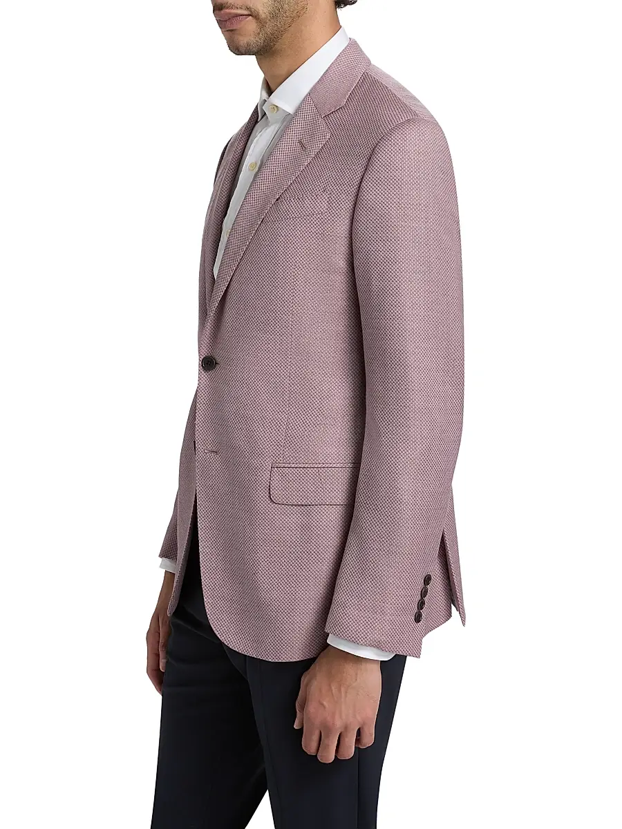 Emporio Armani Men's Micro Dot Jacket | Thumbnail 4 Emporio Armani Men's Micro Dot Jacket | Thumbnail 4