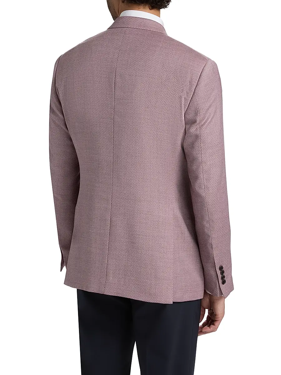 Emporio Armani Men's Micro Dot Jacket | Thumbnail 5 Emporio Armani Men's Micro Dot Jacket | Thumbnail 5