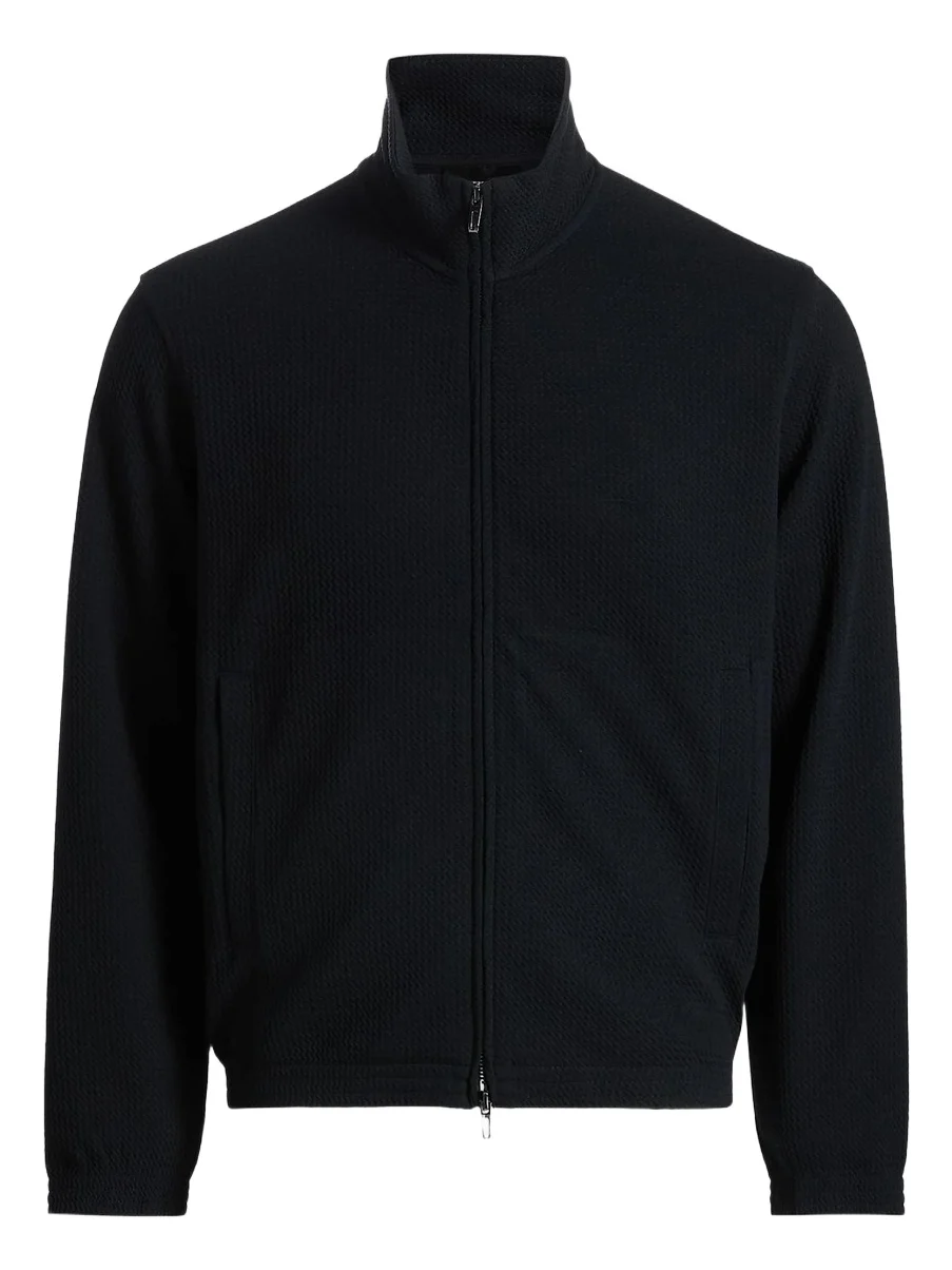 Emporio Armani Men's Textured Jersey Track Jacket