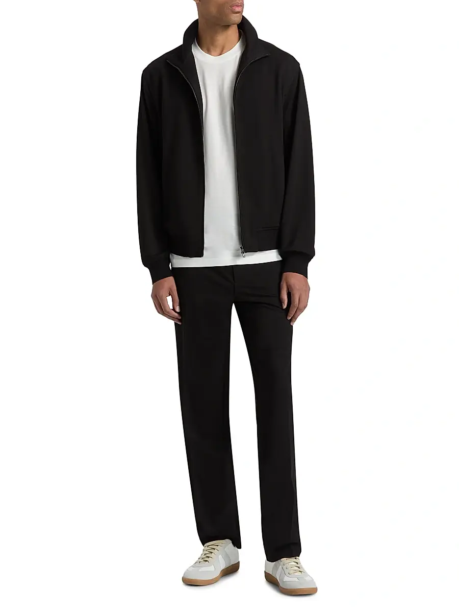 Emporio Armani Men's Horizontal Texture Full-Zip Jacket | Thumbnail 2