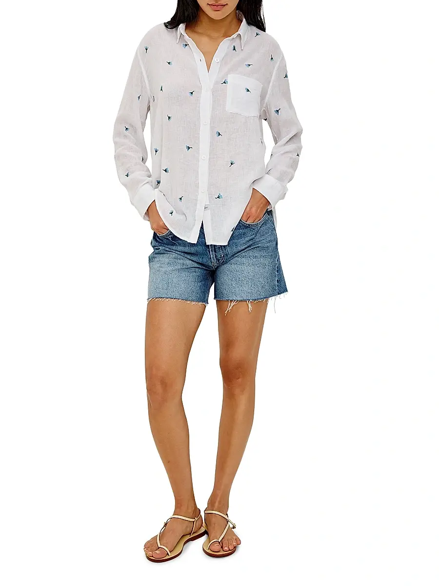 RAILS Women's Charli Floral Embroidered Shirt | Thumbnail 2 RAILS Women's Charli Floral Embroidered Shirt | Thumbnail 2