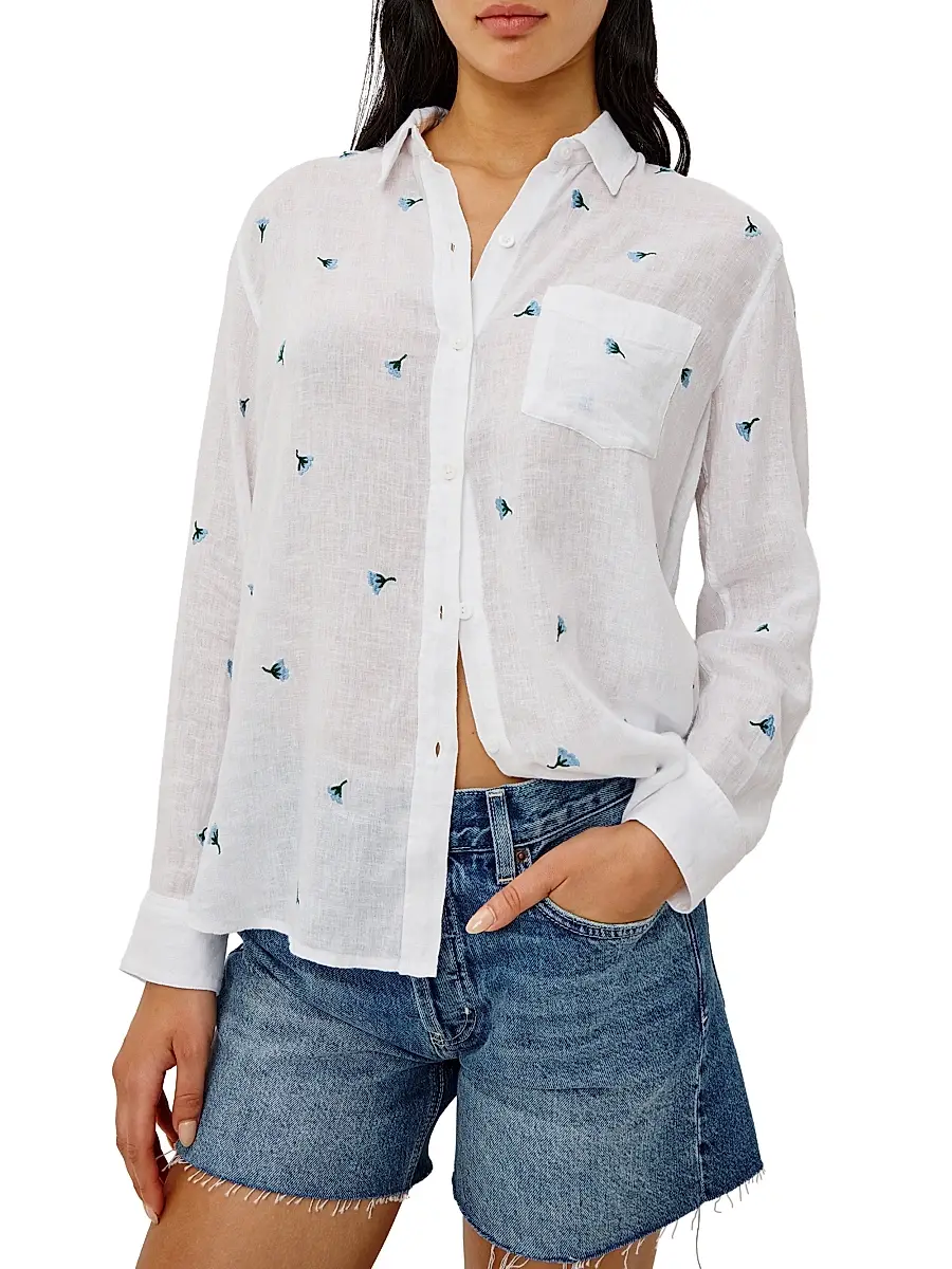 RAILS Women's Charli Floral Embroidered Shirt | Thumbnail 3 RAILS Women's Charli Floral Embroidered Shirt | Thumbnail 3