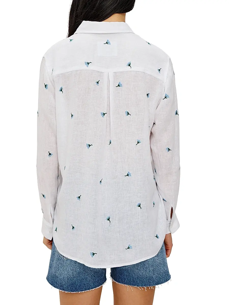 RAILS Women's Charli Floral Embroidered Shirt | Thumbnail 4 RAILS Women's Charli Floral Embroidered Shirt | Thumbnail 4