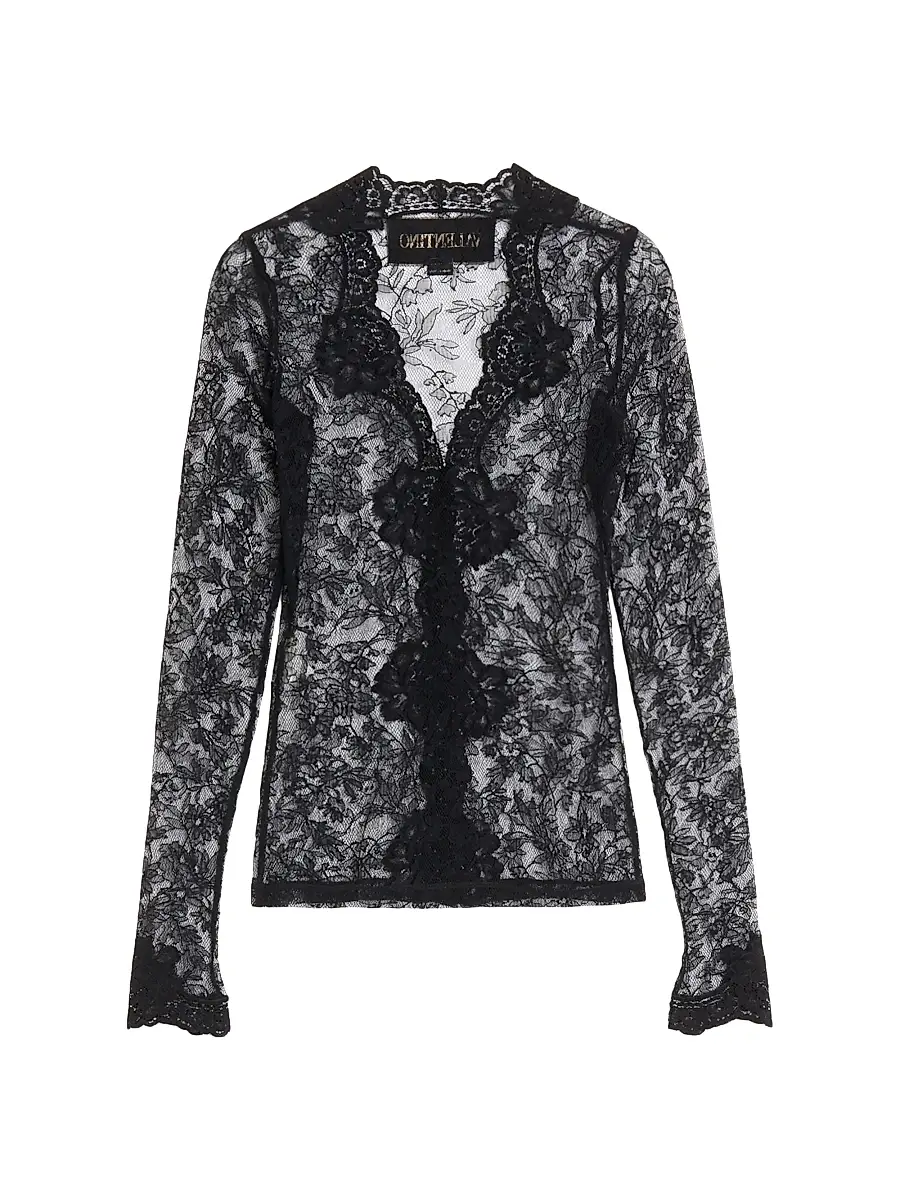 Valentino Women's Stretch Lace Cardigan | Thumbnail 2 Valentino Women's Stretch Lace Cardigan | Thumbnail 2
