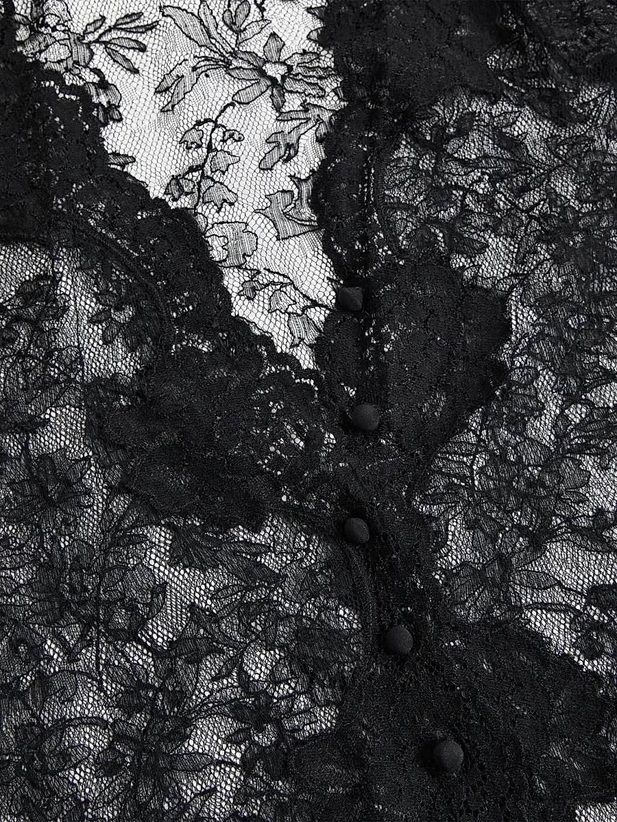 Valentino Women's Stretch Lace Cardigan | Thumbnail 3 Valentino Women's Stretch Lace Cardigan | Thumbnail 3