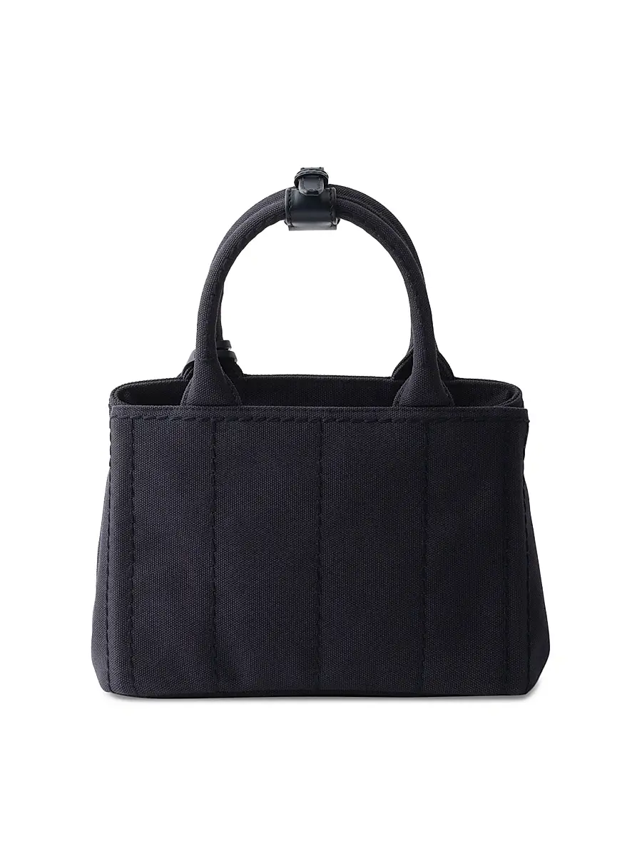 Prada Women's Jardinière Cotton Canvas Mini Top Handle Bag | Thumbnail 3 Prada Women's Jardinière Cotton Canvas Mini Top Handle Bag | Thumbnail 3
