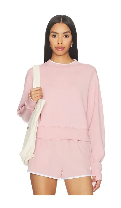 Varley Tasmin Cropped Sweater | Image 1 Varley Tasmin Cropped Sweater | Image 1