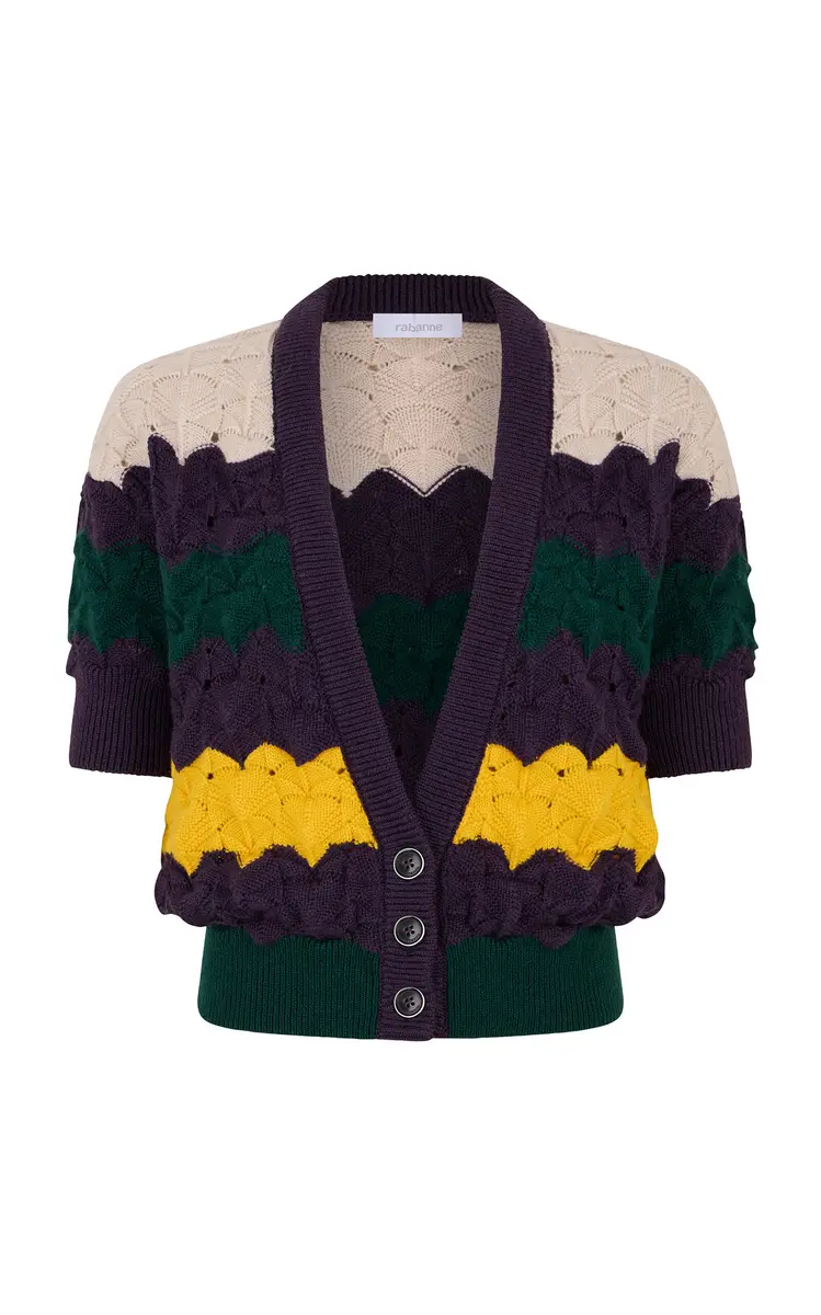 Rabanne Patterned Merino-Wool Top
