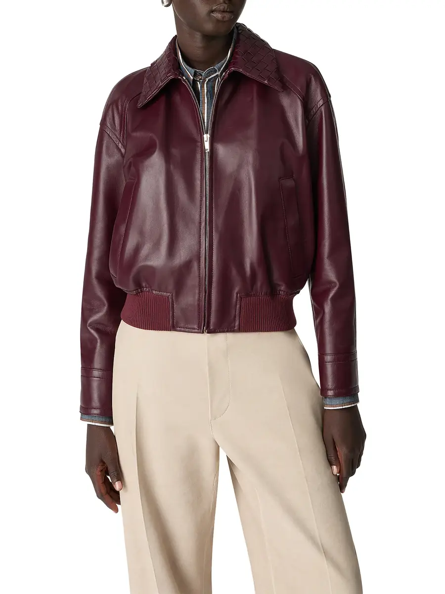 Bottega Veneta Leather Blouson | Image 1 Bottega Veneta Leather Blouson | Image 1