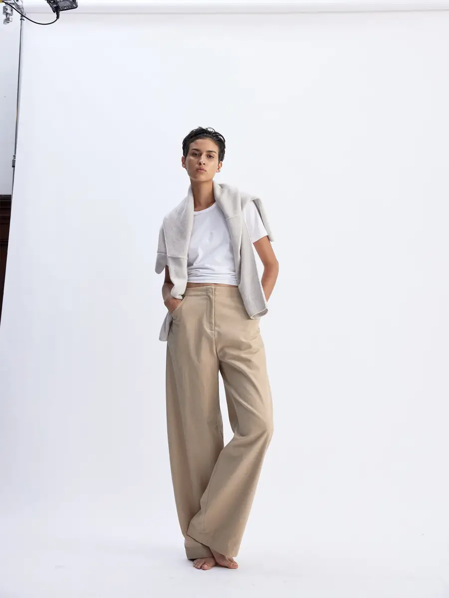 ARLO MOTT Leroy Flat Front Barrel Pants | Thumbnail 2