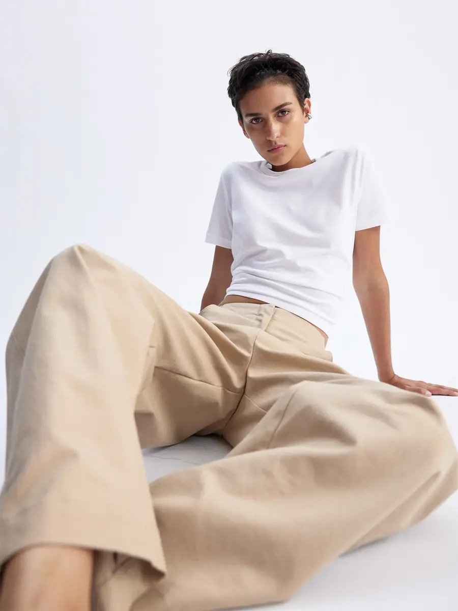 ARLO MOTT Leroy Flat Front Barrel Pants | Thumbnail 4
