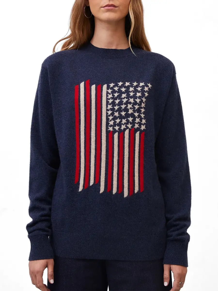 Leret Leret No. 48 American Flag Cashmere Sweater | Thumbnail 3 Leret Leret No. 48 American Flag Cashmere Sweater | Thumbnail 3
