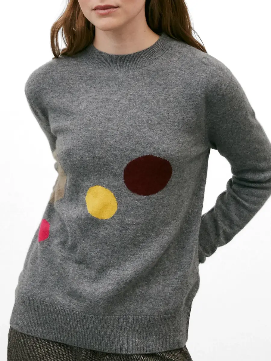 Leret Leret No. 92 Polka Dot Cashmere Sweater | Thumbnail 3