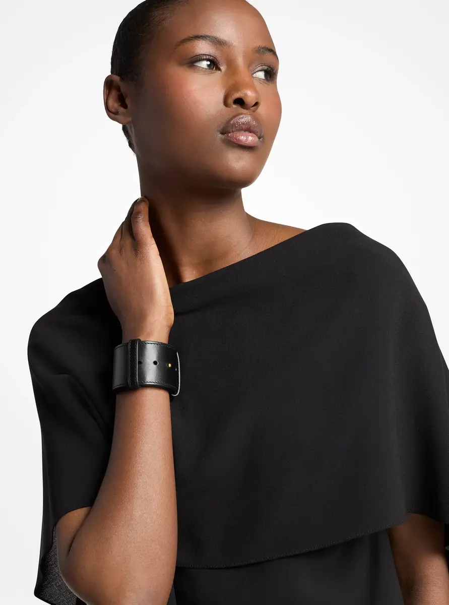 Michael Kors Collection Leather Cuff in Black - One Size by Michael Kors Collection | Thumbnail 22 Michael Kors Collection Leather Cuff in Black - One Size by Michael Kors Collection | Thumbnail 22
