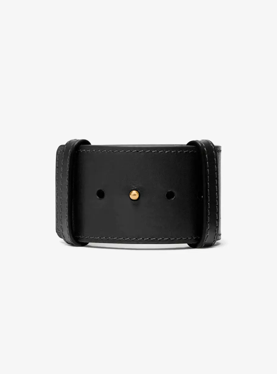 Michael Kors Collection Leather Cuff in Black - One Size by Michael Kors Collection | Thumbnail 24 Michael Kors Collection Leather Cuff in Black - One Size by Michael Kors Collection | Thumbnail 24
