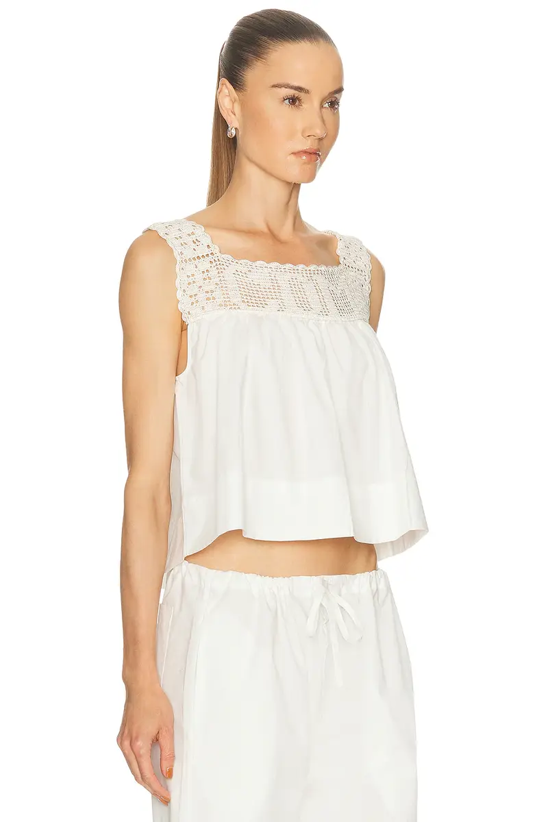 Calle Del Mar Heirloom Poplin Top | Thumbnail 2